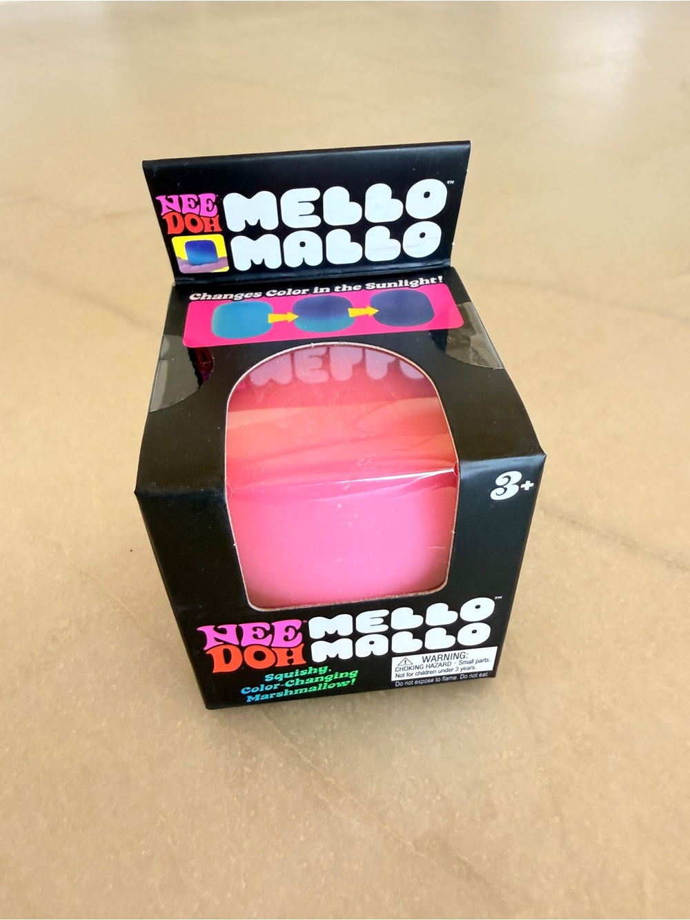 NWT NeeDoh Mello Mallo Pink Color Changing Squishy Sensory Fidget Toy Schylling - Picture 2 of 7